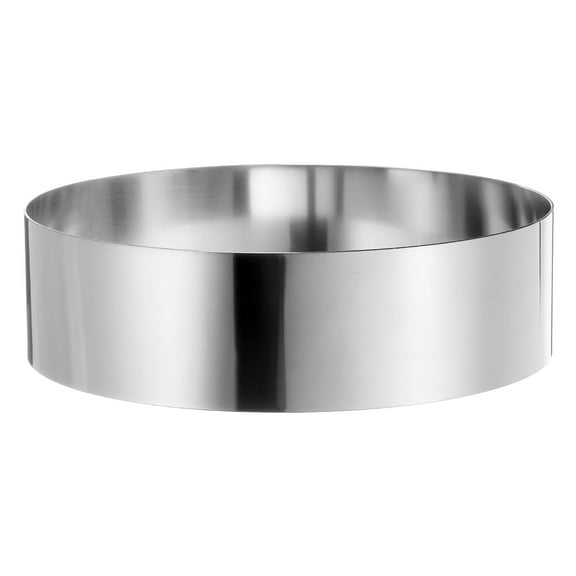 Round Cake Ring 7 x 2 Inch Stainless Steel Pastry Mousse Dessert Ring for Baking Cooking Making Tool