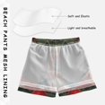 thumbnail image 3 of FORMRS Boys Swim Trunks Quick Dry Mesh Liner Boardshorts Sizes XS-XL, Dark Tartan Pattern, 3 of 7