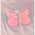 thumbnail image 1 of Nueva extensión de pestañas en forma de mariposa, placa de pestañas hello kitty, paleta acrílica, azulejo de pestañas con pinzas magnéticas para pestañas, 1 of 3