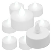 BlueDot Trading Flickering Tealight Candles, White, 6 Pieces