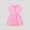 Pink1, variant on Qingpeng Toddler Little Girls Short Sleeve Dresses Easter Summer Cotton Casual Basic Crewneck Shirt Sundress