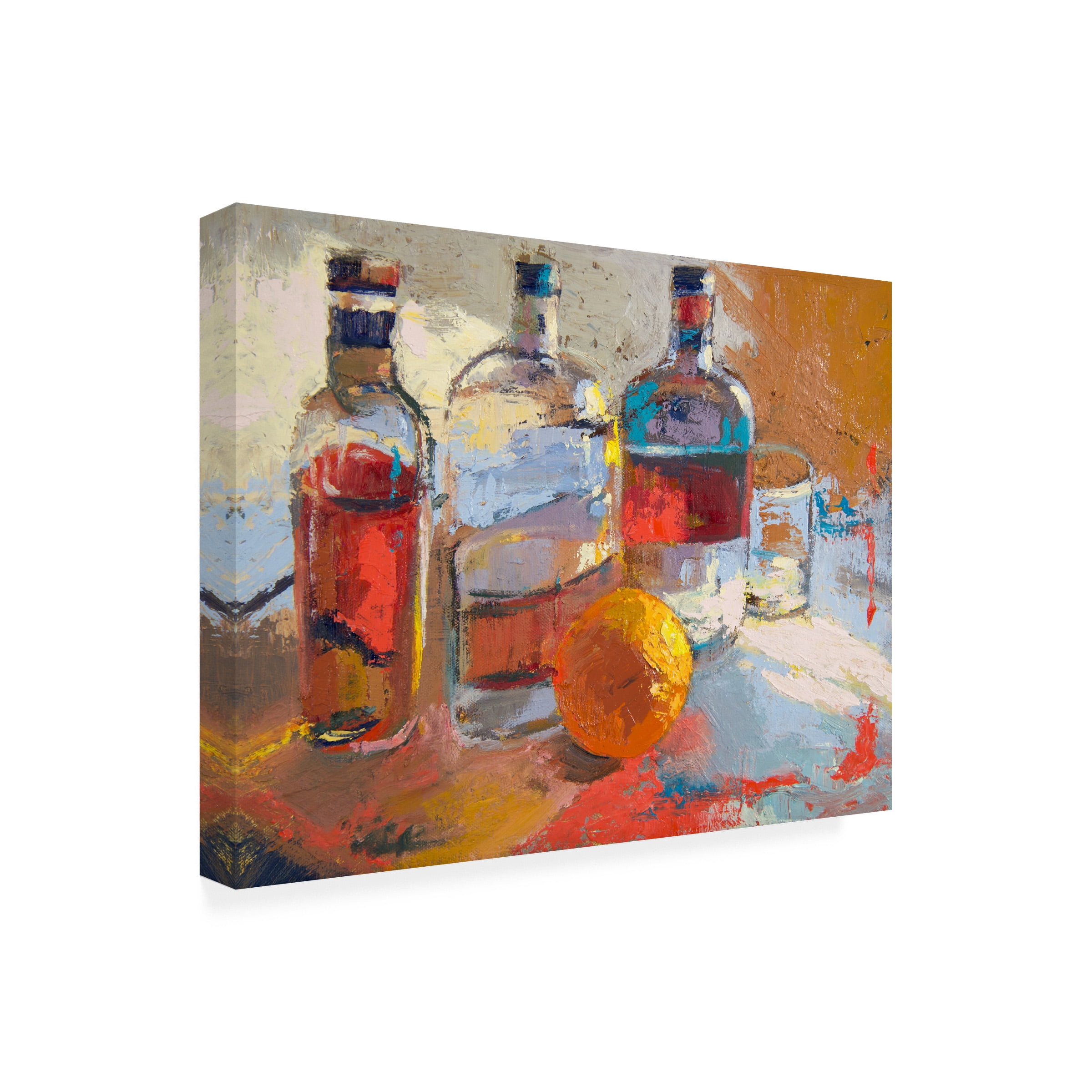 Beth A. Forst 'Bourbon L Orange' Canvas Art