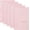 Pink B, variant on Paper Binder Pockets for A5 6-Ring Planners, 5.6" x 8.3" Open Front Divider Inserts for Budgeting, Scrapbook & Office Organization, 5 count