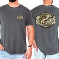 thumbnail image 5 of Bass Fishing Camo Hunting Double Sided T-Shirt – Old School Camouflage Outdoor Tee for Dad, Husband & Men, Southern Style Fisherman Shirt, Father’s Day Guy Gift for Believers, 5 of 7