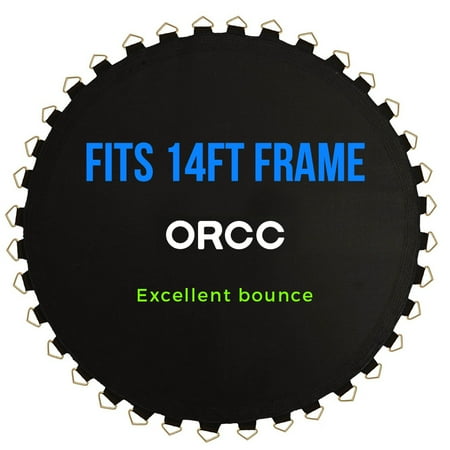 ORCC Trampoline Mat Fits 14FT Frames has 96 V-Rings Fits 7" Springs