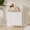 White + MDF#92, variant on 3 Drawer Dresser Chest for Small Spaces, Modern White MDF Storage Cabinet for Bedroom, Living Room, Entryway