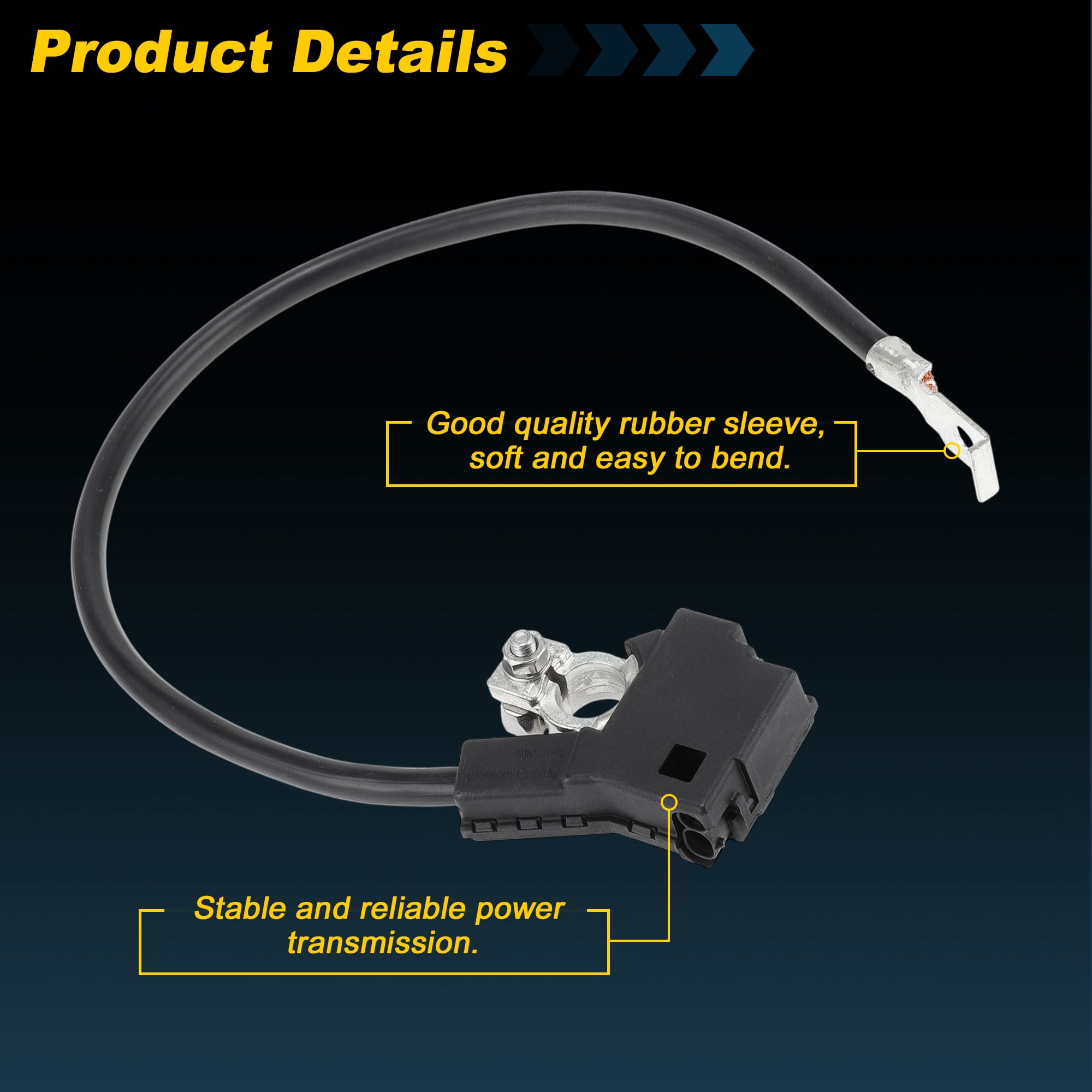 Unique Bargains Intelligent Battery Negative Cable for BMW 5 6 7 Series X1 X3 X5 X6 F18 F01 F02 F07 F10 No.61219302358/61219302356/61219253082
