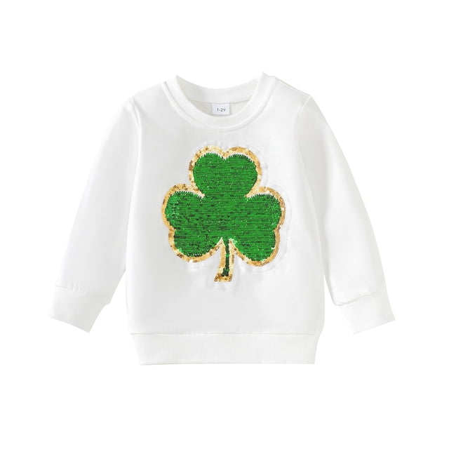 Sudadera Noubeau con lentejuelas del Día de San Patricio para niños de 1 a 2 años