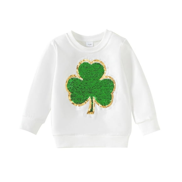 Sudadera Noubeau con lentejuelas del Día de San Patricio para niños de 1 a 2 años