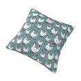 thumbnail image 2 of Rateoe Funny Chicken Pattern Throw Pillow Cover Premium Pillow Stuffer Sham Square for Decorative Cushion Bed Couch Sofa(Pillow insert not included), 2 of 8