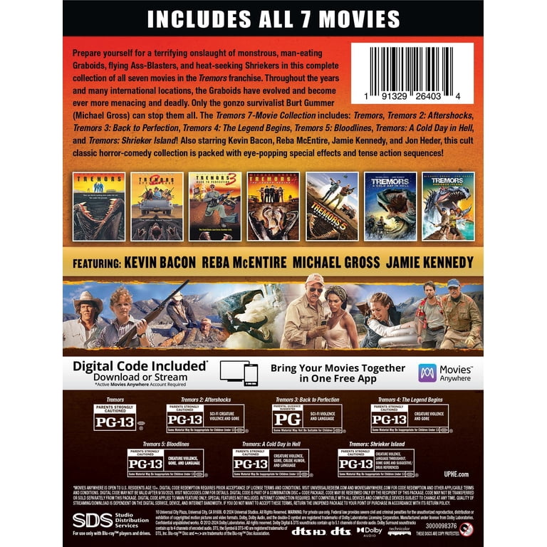 Tremors 7-Film Collection (Steelbook) (Blu-ray + Digital