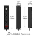 thumbnail image 1 of Regleta de alimentación montable con puertos USB, tomas de corriente p, 1 of 2
