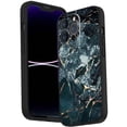 thumbnail image 1 of Compatible with iPhone 14 Pro Phone Case, Dark-Marble Case Silicone Protective for Teen Girl Boy Case for iPhone 14 Pro, 1 of 1