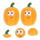 thumbnail image 3 of KAKOWELY 2 juguetes de látex con forma de calabaza, chirriadores y sonido para mascotas, juguete de entrenamiento para mascotas., 3 of 4