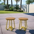 thumbnail image 1 of Novogratz Poolside Gossip Collection, Bobbi Outdoor/Indoor Bistro Stools, 2-pack, Charcoal Gray, 1 of 8