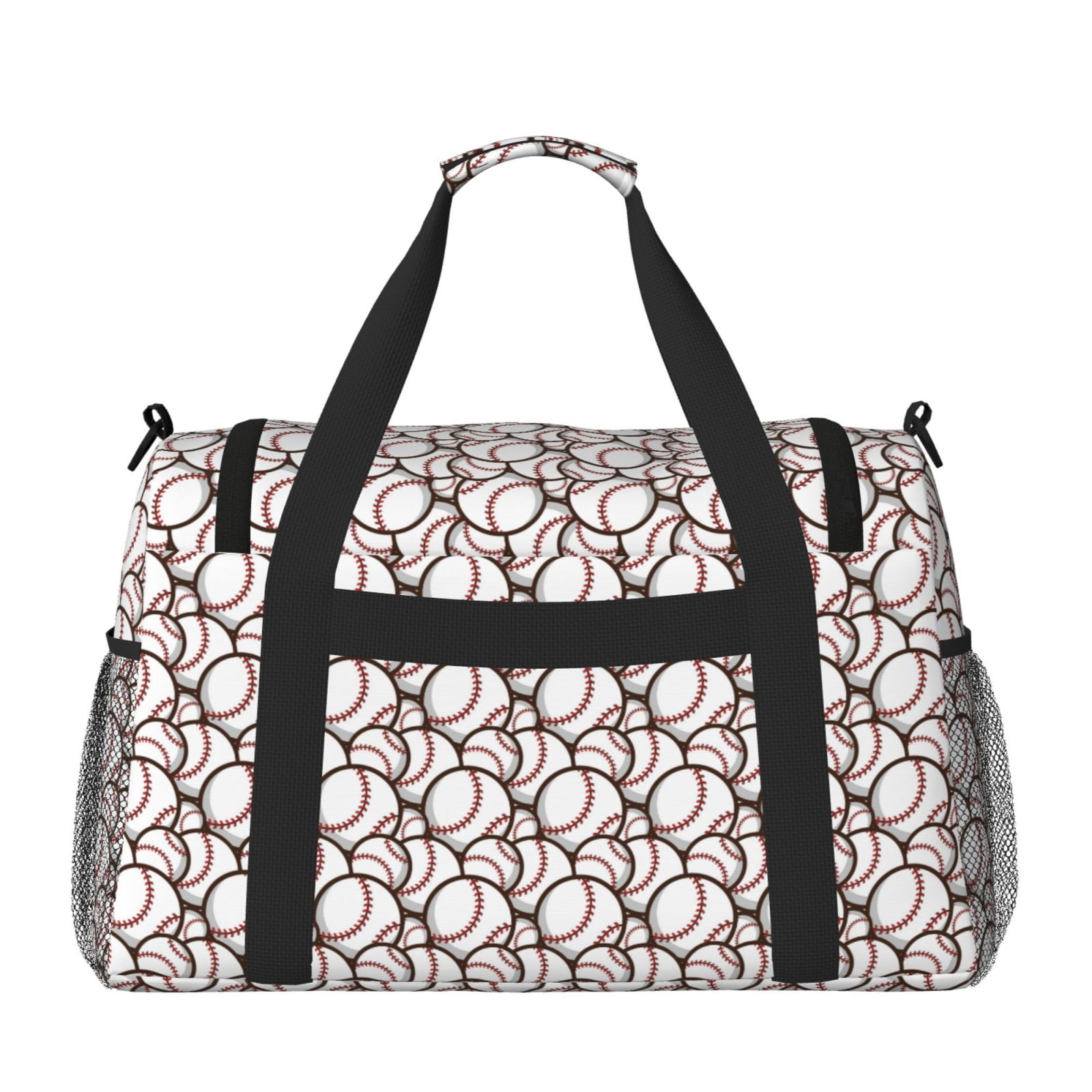 Hirioo Cute Baseball Hand Travel Bag for Men Women,Durable and Spacious Travel Bag with Multiple Pockets for Work, Travel, Weekend Getaways
