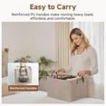 thumbnail image 7 of StorageWorks Fabric Storage Bins, Large Storage Baskets for Shelves,Closet Organizers with Handles, 2-Pack, Brown and Beige, 7 of 7