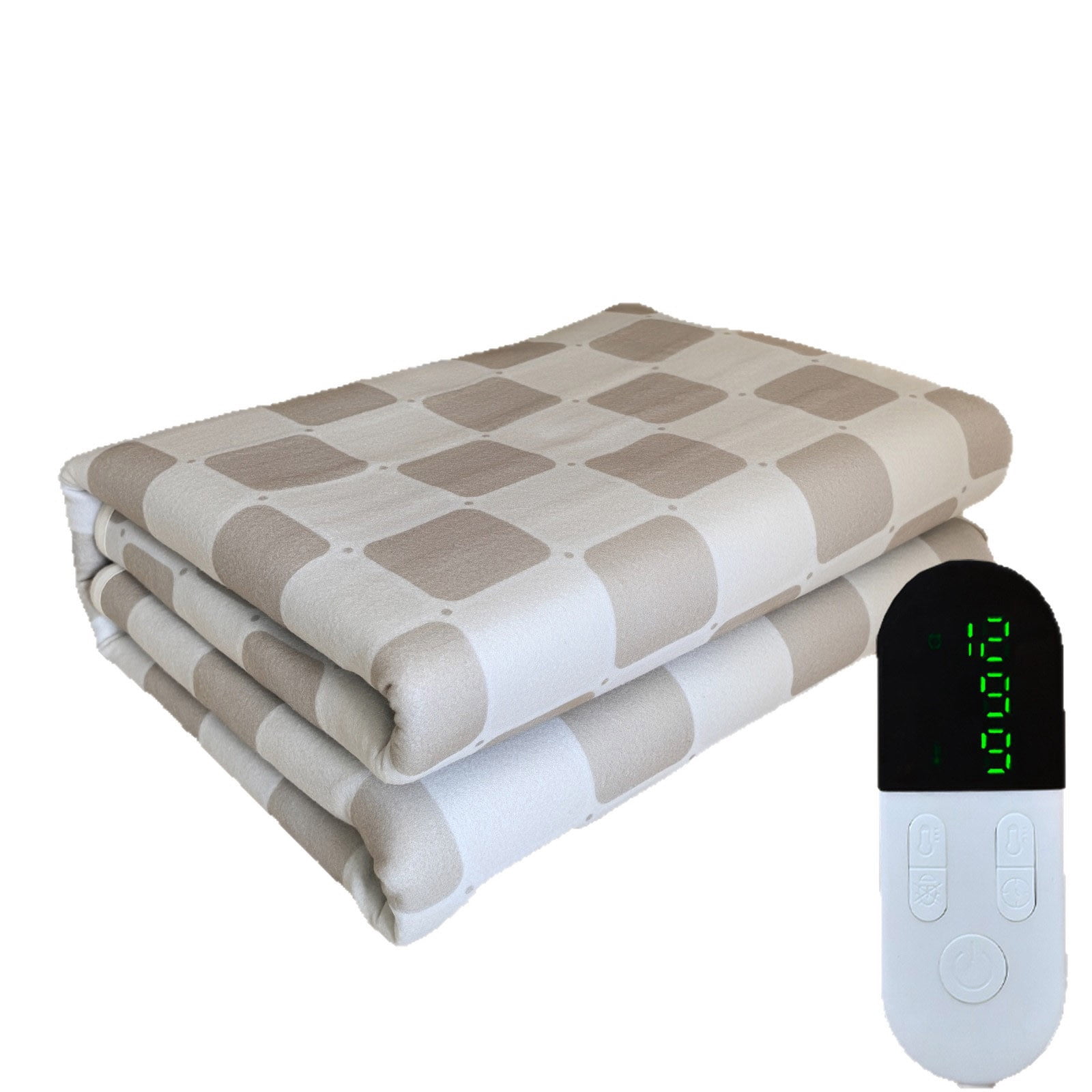 Heated Blanket Electric Throw Checkered- 30x60 Inches Soft Flannel Heating Blanket, Fast Heating Blanket 6 Heating Levels & Auto Off