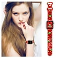 thumbnail image 4 of Christmas Watch Band Compatible with Apple Watch Band 38mm 40mm 41mm 42mm 44mm 45mm 49mm iWatch Ultra SE Series 9 8 7 6 5 4 3 2 1, Christmas Soft Silicone Sport Replacement Strap Band for Women Men, 4 of 13