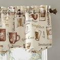 thumbnail image 3 of No. 918 Bristol Coffee Shop Semi-Sheer Rod Pocket Kitchen Curtains, 54"x36", Curtain Sets, Off-White, 3 of 5