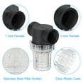 thumbnail image 4 of Uxcell Colador en Línea de 1 pulgada hembra con Malla de Filtro de Acero Inoxidable de 40 para Entrada de Lavadora de Presión de Riego de Jardín, 4 of 6