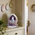 thumbnail image 2 of Sruoe Easter Egg & Bunny Acrylic Ornament, Colorful Egg-Filled 2D Flat Figurine, Cute Rabbit Desktop Decor, Easter Themed Decorative Accessory for Home, 2 of 6