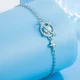 thumbnail image 4 of Pulseras de mano de plata de ley s925 para mujer, accesorios de joyería de lujo Vintage, cristal de estrella brillante, 4 of 5