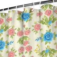 thumbnail image 3 of Pioneer Flower Floral Print Pattern Shower Curtain 84"x72", Bathroom Decorative Shower Curtain Set with 12 Hooks, Waterproof Washable, 3 of 6