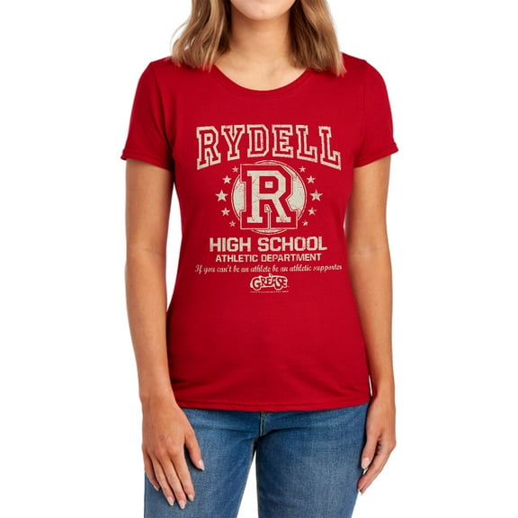 Grease Rydell High Women's T Shirt (Large) Red