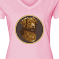 thumbnail image 4 of Inktastic Nova Scotia Duck Tolling Retriever Dog Women's V-Neck T-Shirt, 4 of 5