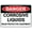 Warning Sign 1, variant on Cuidado Este Ascensor Tiene UNA Capacidad Maxima de Lbs Sign - 8"x12" Horizontal Metal Danger Warning Sign for Man Cave Yard Indoor Outdoor