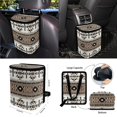 thumbnail image 4 of FOR U DESIGNS Western Aztec Print Car Seat Cover Full Set of 15 Steering Wheel Cover Seat Belt Strap Pad Trash Bag Air Vent Storage Holder Cup Coasters Rear View Mirror Covers Key Chain Car Decor, 4 of 7