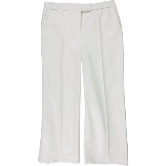 Alfani Womens Faux Leather Casual Trouser Pants, antiquewhite, 16
