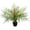 19.7'' Tall Green, variant on Fake Plant 15’’ Artificial Palm Plant in Matte Black Pot Realistic Faux Tropical Palm Tree Houseplant for Home Indoor Living Room Tabletop Bedroom Decorations