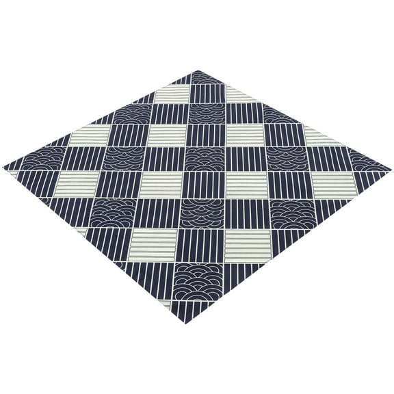 GAXIRE Cotton Handkerchief Japanese Style Dark Blue 1Pack 19.7X19.7X0.04In