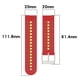 thumbnail image 4 of Correa De Repuesto Compatible Con Samsung Galaxy Watch4 40/42/44/46 Mm /Watch4 Classic Silicone Watch Band seitruly EL017274-08, 4 of 5
