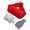 Red, variant on Hot Water Bottle with Cover Waist Three-Piece Set of Hot Water Bag Warm Belt Cloth Pvc Water Bag, Warm Waist Warm Stomach Rubber Hot Water Bottle Hot Water Bottle Rubber