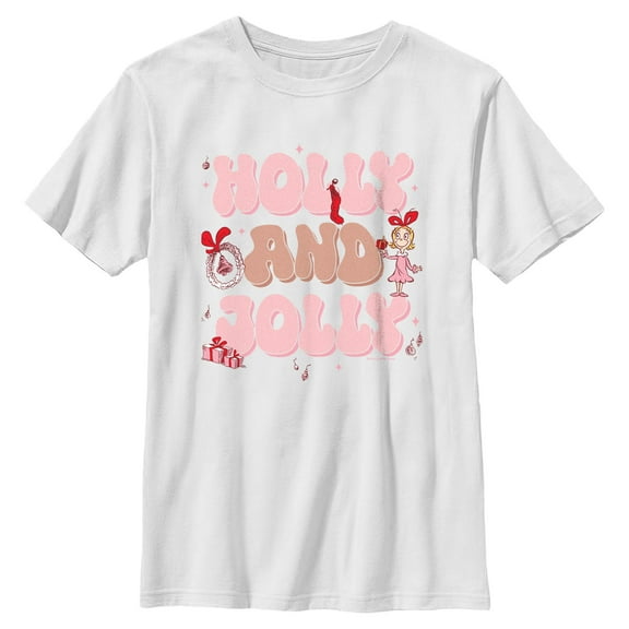 Boys The Grinch Holly And Jolly T Shirt
