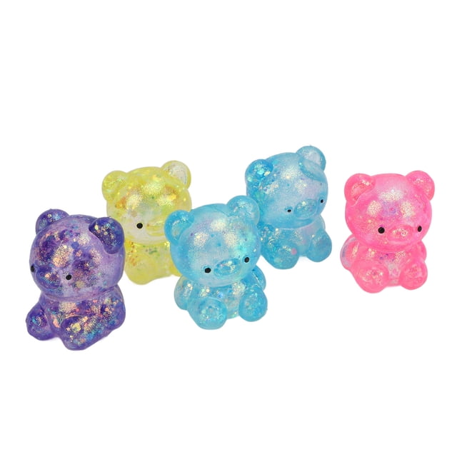 Bolas de Masa Elástica, Bola de Tensión de Oso Lavable 5pcs Flexibles para el Oficina en Casa