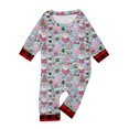 thumbnail image 3 of Onlypjs Matching Family Christmas Pajamas for Men, Women and Couples– Colorful Santa & Ornament Print Tops with Red Plaid Pants, 3 of 5
