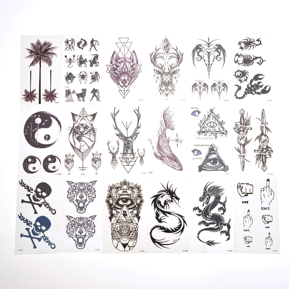PlayWorld More Temporary Tattoos Men Women Kids - Walmart.com