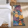 thumbnail image 3 of Yayeee Runner Rug for Bedroom 2'x6' Machine Washable Hallway Non Slip Mat, Bright Colorful Flowers Pattern, 3 of 8