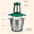 thumbnail image 5 of Electric Food Processor, 12 Cup Stainless Steel Bowl, FiveBox 2-Speed Food Chopper Electric Meat Grinder with Bi-Level Blades, Stainless Steel Mincer for Baby Food, Meat, Onion, Vegetables, Salad, 5 of 7