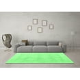 thumbnail image 3 of Ahgly Company Indoor Square Oriental Emerald Green Traditional Area Rugs, 8' Square, 3 of 4