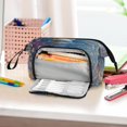 thumbnail image 6 of Nylon Fish Mouth Pencil Case with Large Capacity Zipper Pencil Pouch Fox Wearing Blue Scarf Pencil Bag Organizers, 6 of 7