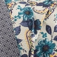 thumbnail image 2 of Lush Decor Floral Paisley 3-Piece Blue Quilt Set, 2 of 2