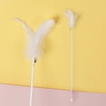 thumbnail image 4 of Cat Wand Toy Interactive Fake Feather Cat Teaser Toy Kitten Play Toy with Bell, 4 of 10