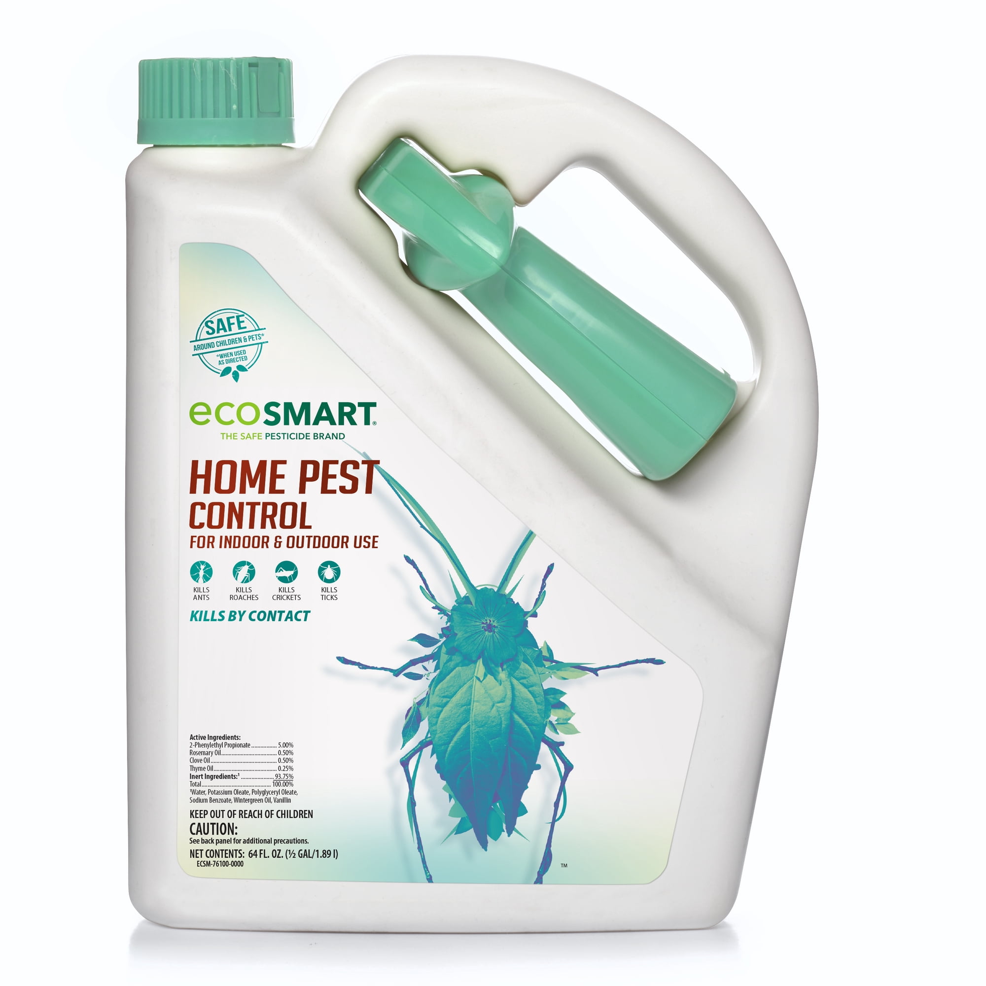 EcoSmart Natural Indoor/Outdoor Pest Control Spray, Plant-Based Formula, 64 fl oz