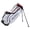 White, variant on MacGregor Golf Response Stand Bag with 9" 6 Way Divider Top- Black/Blue