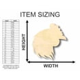 thumbnail image 2 of Unfinished Wood Chicken Shape - Farm Animal - Craft - up to 46" DIY 42" / 1/2", 2 of 3